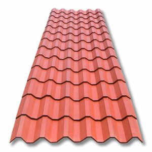 Plastiteja mineralizada rojo terracota, teja cuadrada, Lámina Tejazo, 13 tejas 410 cm