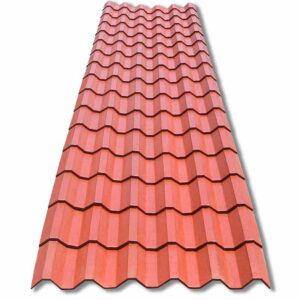 Plastiteja mineralizada rojo terracota, teja cuadrada, Lámina Tejazo, 16 tejas 505 cm