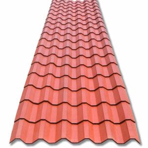 Plastiteja mineralizada rojo terracota, teja cuadrada, Lámina Tejazo, 18 tejas 560 cm