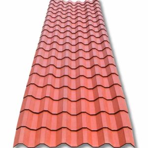 Plastiteja mineralizada rojo terracota, teja cuadrada, Lámina Tejazo, 19 tejas 605 cm