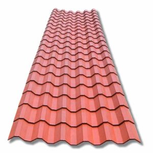 Plastiteja mineralizada rojo terracota, teja cuadrada, Lámina Tejazo, 20 tejas 635 cm