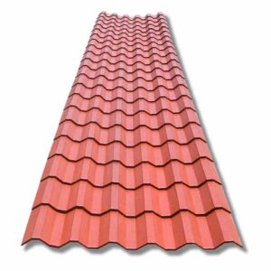 Plastiteja mineralizada rojo terracota, teja cuadrada, Lámina Tejazo, 21 tejas 670 cm