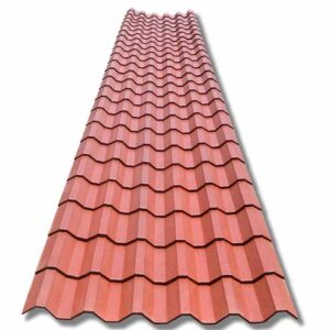 Plastiteja mineralizada rojo terracota, teja cuadrada, Lámina Tejazo, 24 tejas 765 cm