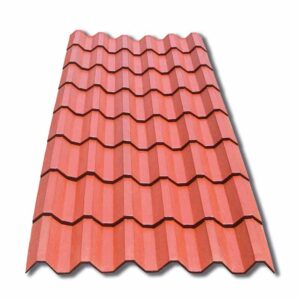 Plastiteja mineralizada rojo terracota, teja cuadrada, Lámina Tejazo, 8 tejas 245 cm