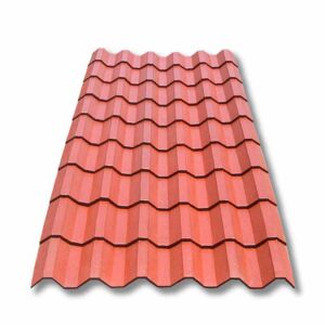 Plastiteja mineralizada rojo terracota, teja cuadrada, Lámina Tejazo, 9 tejas 280 cm